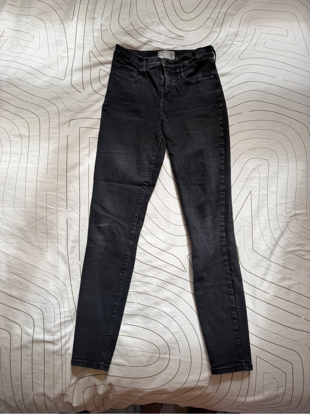 Everlane High Rise Black Women's Skinny Jeans in 29 Tall